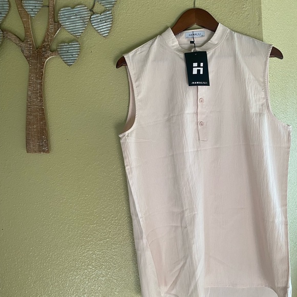 Hawalili Sleeveless Cream Top size small NWT - Picture 1 of 4